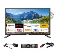 Antarion TV LED 21.5" 54cm Smart Connect Lecteur DVD Intégré Androidtv 14.0 Camping-Car