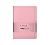 Antartik Cahier avec gomme note couverture rigide A5 feuilles points rose pastel 100 feuilles 80 g FSC
