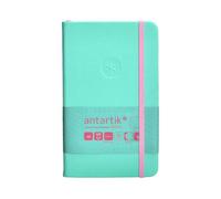 Antartik Cahier avec gomme note couverture rigide A6 feuilles lisses rose et turquoise 100 feuilles 80 g FSC