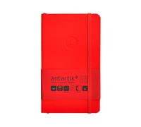 Antartik Cahier avec gomme note couverture souple A6 quadrillage rouge 100 feuilles 80 g FSC