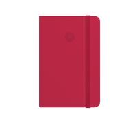 Antartik Cahier avec gomme notes couverture rigide A4 feuilles quadrillées rouge 100 feuilles 80 g FSC