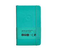 Antartik Cahier avec gomme notes couverture rigide A6 feuilles quadricules turquoise 100 feuilles 80 g FSC