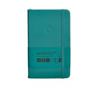 Antartik Cahier avec gomme Notes Couverture rigide A6 Feuilles quadrillées vert aqua 100 feuilles 80 g