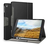 Antbox Coque pour iPad 9,7 Pouces (6e/5e Génération) /iPad Pro 9,7 Pouces/iPad Air 2e/1e Génération, Étui de Protection avec Porte-Stylet, Fonction Veille/Réveille Automatique (Noir)