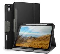 Antbox Coque pour iPad Air 13 Pouces 2024 (M2) avec Porte Stylet en Cuir PU Étui de Protection, Mise en Sommeil/Réveil Automatique (Noir)