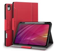 Antbox Coque pour iPad Air 13 Pouces 2024 (M2) avec Porte Stylet en Cuir PU Étui de Protection, Mise en Sommeil/Réveil Automatique (Rouge)