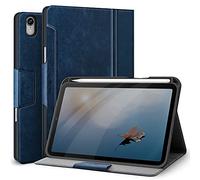 Antbox Coque pour iPad Mini 6 2021 (8,3 Pouces 6ème Génération), Étui de Protection avec Porte-Stylet, Angles Réglables, Fonction Veille/Réveille Automatique (Bleu)