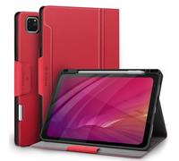 Antbox Coque pour iPad Pro 11 Pouces 2022/2021/2020/2018 (4e/3e/2e/1e Génération), Étui de Protection avec Porte-Stylet, Fonction Veille/Réveille Automatique (Rouge)