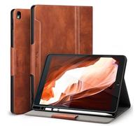 Antbox iPad Pro 10.5 Coque 2017 avec Support pour Apple Pencil Intégré Fonction Veille/réveil Automatique Cuir PU Smart Cover pour iPad Pro 26,7 cm 2017 Marron