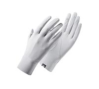 Antcher Gants de protection UV solaire pour femmes en soie glacée anti-UV gants sans doigts et doigts complets écran tactile antidérapants pour randonnée, cyclisme, golf, conduite, pêche (gris)