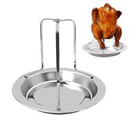 Antcher Rôtissoire à poulet, pliable en acier inoxydable, antiadhésif, vertical, pour rôtir à la viande ou à la dinde