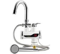 Antdau71 - Chauffage Instantané Eau Chaude Robinet Électrique pour Douche Cuisine Salle de Bains avec Affichage De La Température et Sans Réservoir Avec Raccord D'évier - CW841