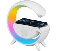 AntDau71 - Haut-parleur Bluetooth Lampe De Table Lumière Led 7 Couleurs. Chargeur Sans Fil Audio Lampe En Forme De G. Boîtier Bluetooth Portable - CW819