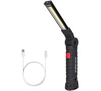 AntDau71 - Lampes d'inspection USB Rechargeable LED de Travail Pliant Torche avec Clip magnétique et Crochet pour Voiture/Camping/Maison et Utilisation d'urgence [Classe d'efficacité énergétique A++]