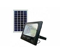 AntDau71 - Projecteur LED SMD 600 W panneau solaire énergie crépusculaire télécommande DR blanc froid avec télécommande panneau solaire photovoltaïque énergie solaire soleil soleil lumières