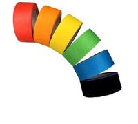 AntDau71® Ruban adhésif pour masquage standard, lot de 6 rouleaux, ruban en papier caoutchouté, retrait sans résidus pendant 2 jours, sans solvant. (25 mm x 15 m)