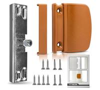 Ante bellum Loqueteau pour porte de balcon et poignée de porte de balcon, kit avec poignée, porte de balcon extérieure et porte de balcon avec vis (RAL 8003)