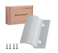 Ante bellum Poignée de porte de balcon - Aluminium polyvalent pour portes de balcon, terrasses et moustiquaires, poignée de porte de terrasse, vis incluses, facile à monter sans perçage (RAL 9016)