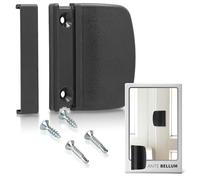 Ante bellum Poignée de Porte de Balcon - Poignée Extérieure Durable avec Cache, Résistante aux Intempéries, Poignée Plastique pour Portes de Balcon, Terrasse et Moustiquaire, Montage Facile (Marron)