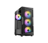 Antec AX61 Elite - Boîtier PC Midi Tower Noir, ATX/mATX/ITX, 3x120mm Avant, 1x120mm Arrière, USB 3.2 Gen 1, Acier/Plastique, Fenêtre Latérale