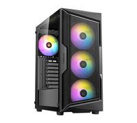 Antec Boîtier Moyen Tour ATX AX61 Elite – 4x Ventilateurs ARGB, panneau latéral vitré (Noir)