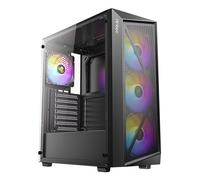 Antec Boîtier PC AX67 ARGB – Mid-Tower, Façade Full Mesh, Verre trempé, 4x120mm, ATX/Micro-ATX/ITX
