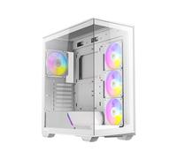 Antec C3 Blanc - Boîtier PC Midi Tower ATX/micro ATX/ITX, 1x 3.5", 3x 2.5", USB 2.0/USB 3.2 Gen 2 Type-C, Ventilation 120/140mm, Radiateurs 360mm max.