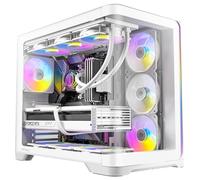 Antec C5 Curve ARGB, 4 ventilateurs ARGB PWM de 120 mm inclus, jusqu'à 10 ventilateurs simultanément, port de type C 3.2 Gen 2, panneaux avant et latéraux en verre trempé incurvé, support de radiateur