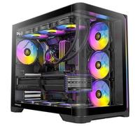 Antec - Boîtier ATX C5 Curve ARGB - 4 ventilateurs ARGB PWM 120 mm, Type-C 3.2 Gen 2
