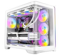 Antec C5 Curve ARGB, 4 ventilateurs ARGB PWM de 120 mm inclus, jusqu'à 10 ventilateurs simultanément, port de type C 3.2 Gen 2, panneaux avant et latéraux en verre trempé incurvé, support de radiateur