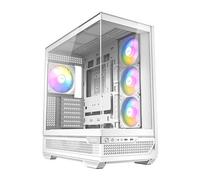 Antec C7 ARGB Blanc, Support GPU RTX 40, 4 Ventilateurs ARGB PWM de 120 mm Inclus, Refroidissement Vertical, Type-C 10 Gbit/s, Panneaux Avant et latéraux en Verre trempé sans Jointure, Support de