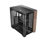 Antec C8 Curve Wood - Boîtier PC Full Tower ATX/ITX, Noir/Transparent/Bois, Verre/Acier, 1x3.5", 2x2.5", USB 3.2 Gen1/Gen2, Ventilation 360 mm