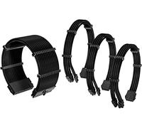 Antec Câble d'alimentation gainé / 24 Broches ATX / 4 + 4 Broches EPS / 6 + 2 Broches PCI-E PSU Kit de câble d'extension 30 cm avec Peignes Noir