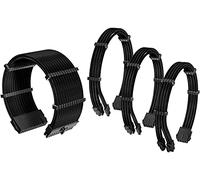 Antec Câble gainé d'alimentation / 24 Broches ATX / 4 + 4 Broches EPS / 6 + 2 Broches PCI-E PSU Kit de câble d'extension 30 cm de Longueur avec Peignes, Noir (11,8 Pouces / 30 cm)