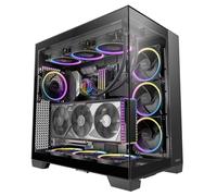 Antec Compatible avec C8, RTX 40, Disposition à Double Chambre, Design sans Outils, Type C, Support de radiateur de 360 mm, Panneaux Avant et latéraux en Verre trempé sans Couture, boîtier PC E-ATX à