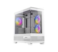 Antec CX500m ARGB Mini Tower Blanc, Acier & Verre, Carte Mère ITX/micro ATX, 2x120mm Latéral, 1x120mm Arrière, USB 3.2, Sans Bloc d'Alimentation