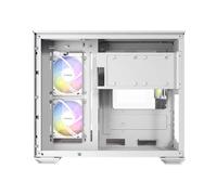 Antec CX600M Trio ARGB White Mini Tower PC Transparent/Blanc, Micro-ITX/ITX, 1x 3.5", 2x 2.5", 3x 120mm Fan, USB 3.2 Gen 1/2 Type-A/C