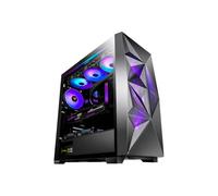 Antec Boîtier Moyen Tour ATX Dark Fleet DF800 Flux RGB – Panneau vitré, Noir