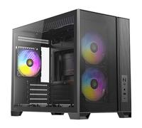Antec FLUX M Micro Tower Noir - Micro ATX/ITX, 2x120mm Avant, 1x120mm Arrière, USB 3.2 Gen 1/Gen 2 Type A/C, Acier/Plastique/Verre trempé
