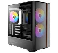 Boîtier PC avec plateforme F-LUX - Antec - 5 ventilateurs PWM inclus - Accents en bois - Verre trempé
