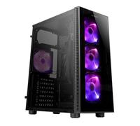 Boitier PC Moyen Tour ATX Antec NX210 RGB avec panneaux vitrés - Noir