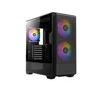 Antec NX416L - Boîtier PC Midi Tower Noir, ATX/MicroATX/ITX, 2x160mm Avant, 1x120mm Arrière, USB 3.2 Gen 2 Type-C, Acier/Plastique, RGB, Fenêtre