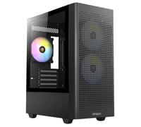 Antec Boîtier PC NX500M (Midi Tower ATX) – Panneau latéral en verre trempé, sans alimentation, USB/Audio