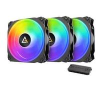Lot de 3 Ventilateurs de boitier Antec Prizm X 120 3+C RGB - 12cm (Noir)