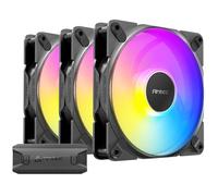 Antec Tranquil Lot de 3 Ventilateurs ARGB PWM 120 mm x 25 mm, 2000 tr/min, 64,02 CFM, 2,45 mmH₂O, Connecteur PWM 4 Broches et LED 3 Broches, Série Tranquil