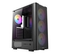 Antec Boîtier de jeu VX-310 ARGB – Moyen tour ATX, 4 ventilateurs ARGB, panneau vitré – Noir