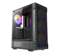 Antec Boîtier ATX VX-320 ARGB – Moyen, Noir, 4 ventilateurs ARGB