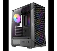 Antec VX-320 ARGB Midi Tower PC Noir, Acier/Plastique, ATX/mATX/ITX, 1x3.5", 3x2.5", 7 slots, Vitre Latérale, 3x120mm Avant, 1x120mm Arrière