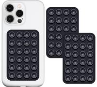 Anteel Lot De 2 Supports De Téléphone À Ventouse En Silicone, Adhésif En Silicone, Antidérapant Pour Téléphone Portable, Support Solide Pour Selfies Et Vidéos (Noir)[Z41]