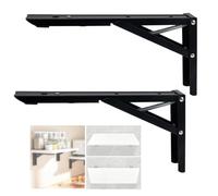 ANTEISI Charnière pliable pour table murale, charnière pliante autobloquante à 90 degrés, économie d'espace, charnières de table rabattables, supports d'étagère, charnières de verrouillage à 90 degrés